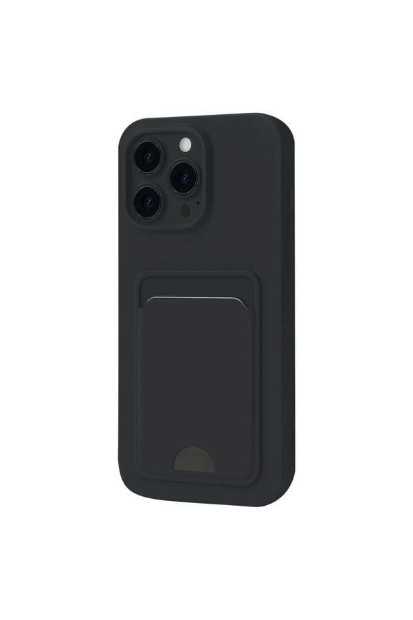 Evimdeyokyok Apple İphone 16 Pro Kılıf Kelvin Kartvizitli Silikon - Siyah