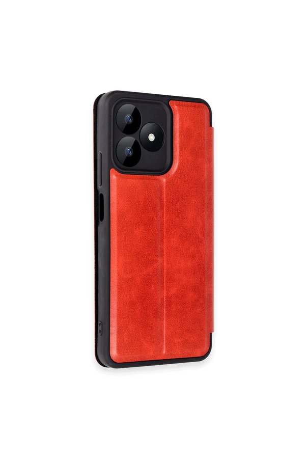 Evimdeyokyok Realme Note 50 4G Kılıf Flip Cover - Kırmızı