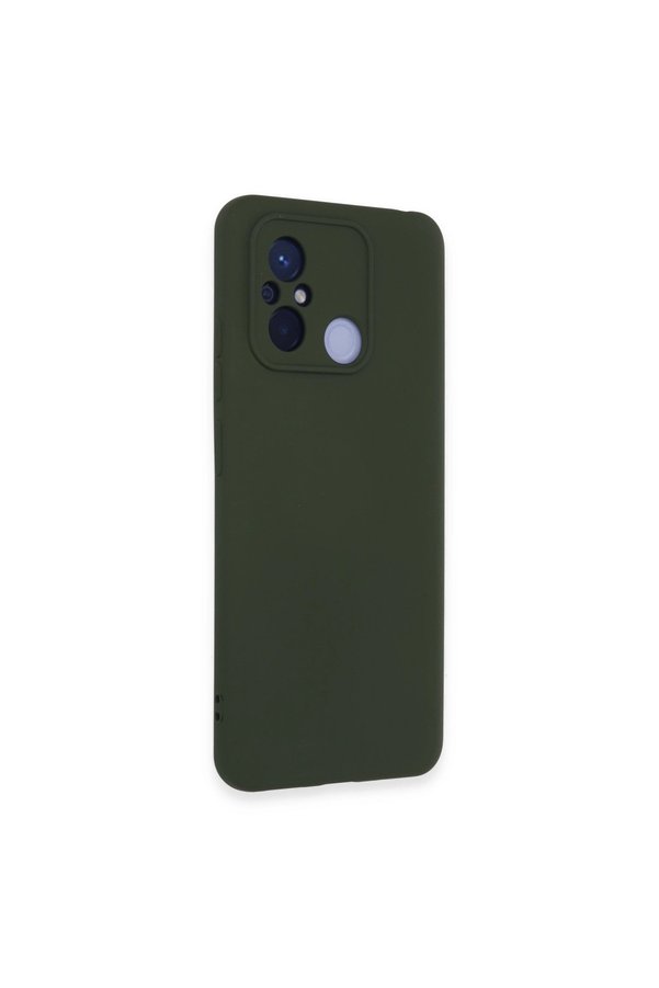 Evimdeyokyok Xiaomi Redmi 12C Kılıf Nano İçi Kadife Silikon - Koyu Yeşil