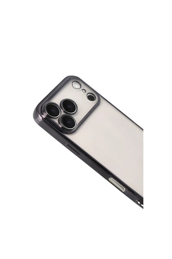 Evimdeyokyok Apple İphone 17 Pro Max Razer Lensli Silikon - Siyah