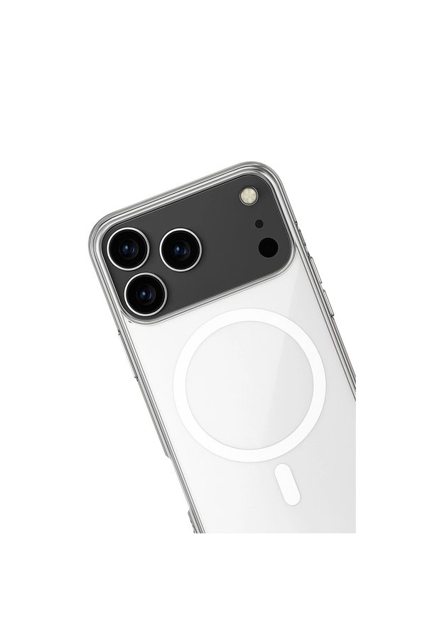 Evimdeyokyok Apple İphone 17 Pro Kılıf Magneticsafe Şeffaf Silikon - Şeffaf