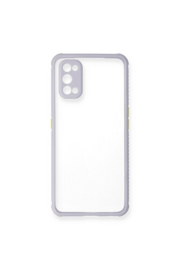Evimdeyokyok Realme 7 Pro Kılıf Miami Şeffaf Silikon - Lila