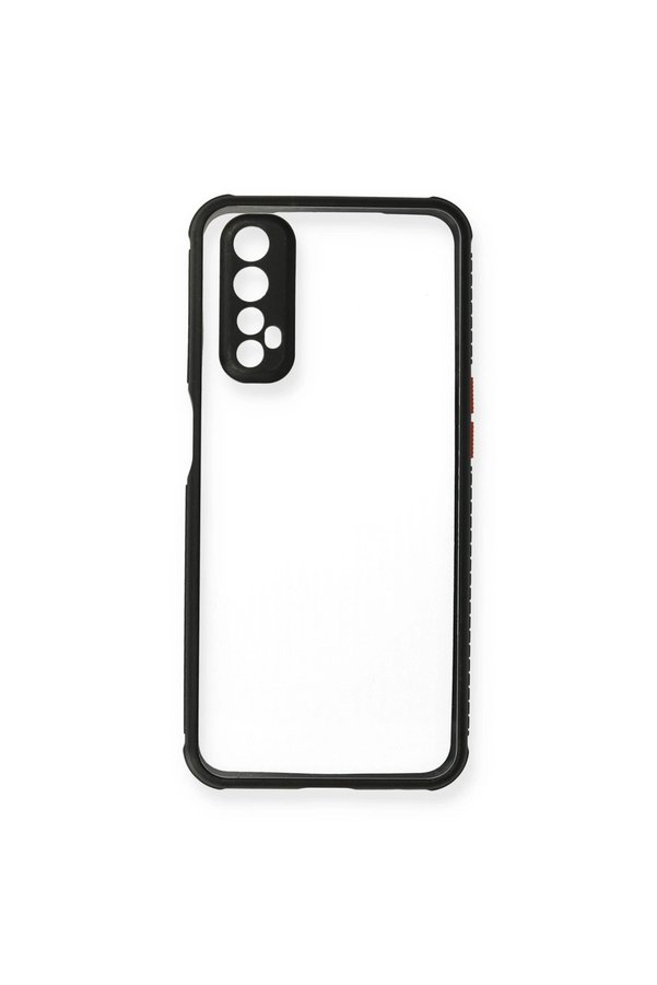 Evimdeyokyok Realme 7 Kılıf Miami Şeffaf Silikon - Siyah