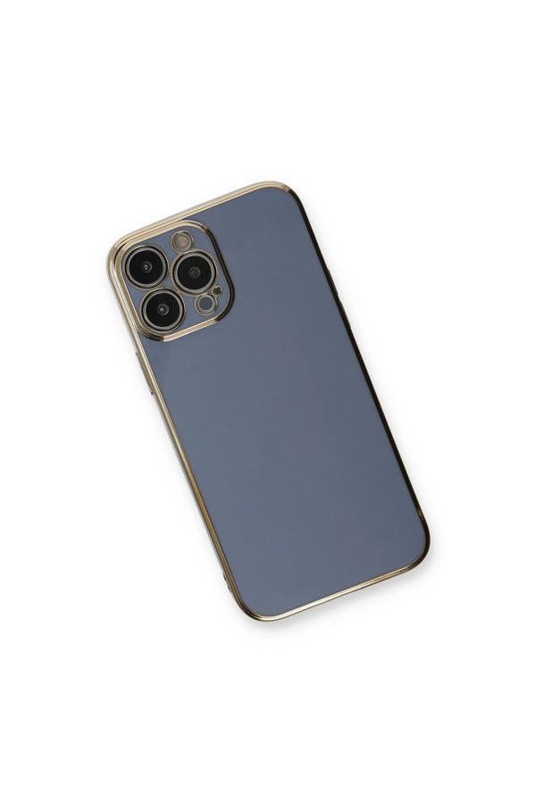 Evimdeyokyok Apple İphone 13 Pro Max Kılıf Volet Silikon - Mavi