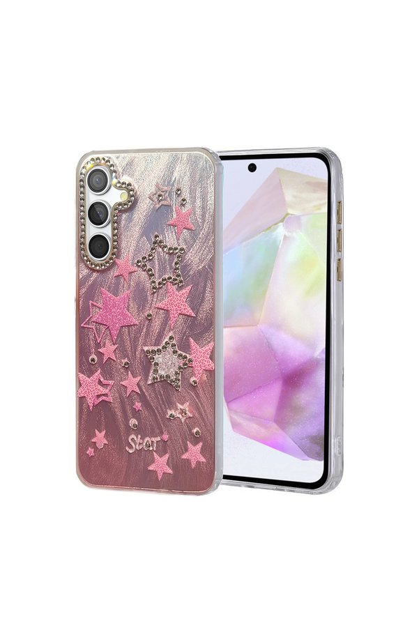 Evimdeyokyok Samsung Galaxy A35 5G Kılıf Blade Aynalı Desenli Kapak - Desen 7