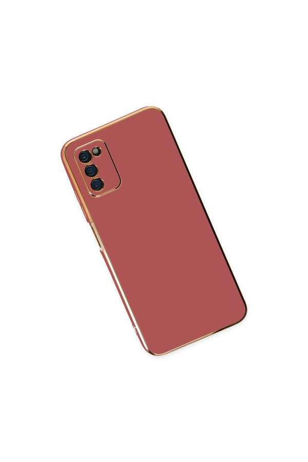 Evimdeyokyok Samsung Galaxy A03S Kılıf Volet Silikon - Kırmızı