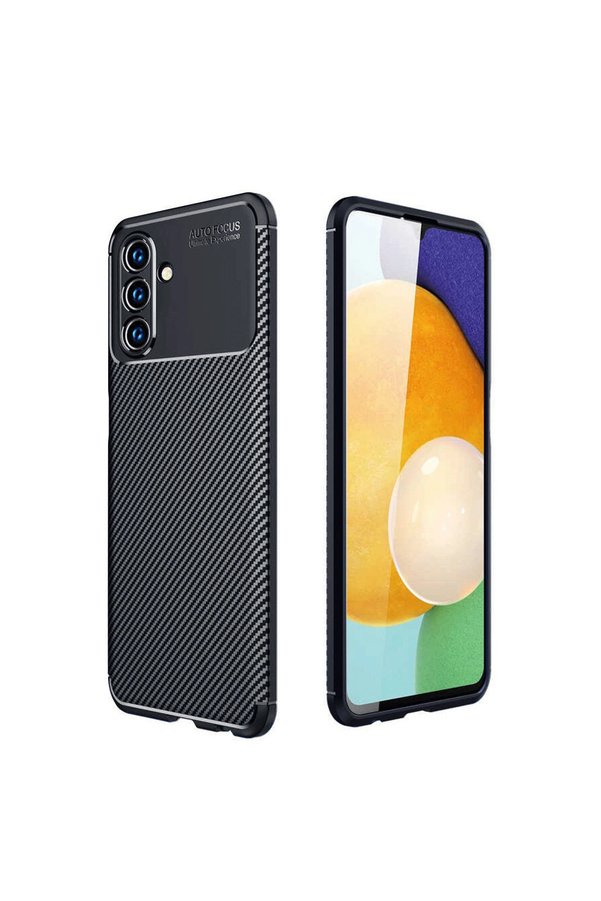 Evimdeyokyok Samsung Galaxy A56 Kılıf Auto Focus Karbon Kapak - Siyah
