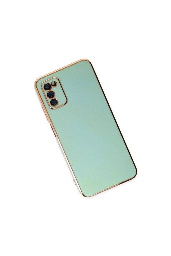 Evimdeyokyok Samsung Galaxy A03S Kılıf Volet Silikon - Açık Yeşil
