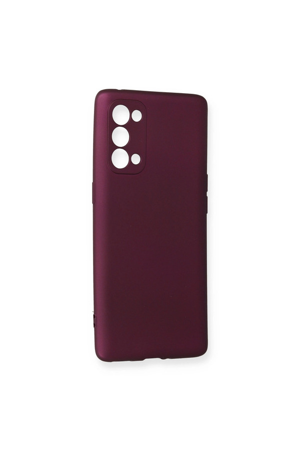 Evimdeyokyok Oppo Reno 5 Pro Kılıf First Silikon - Mürdüm