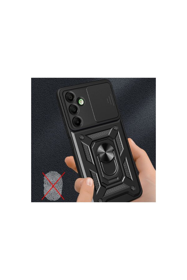 Evimdeyokyok Samsung Galaxy A16 5G Kılıf Pars Lens Yüzüklü Silikon - Lacivert