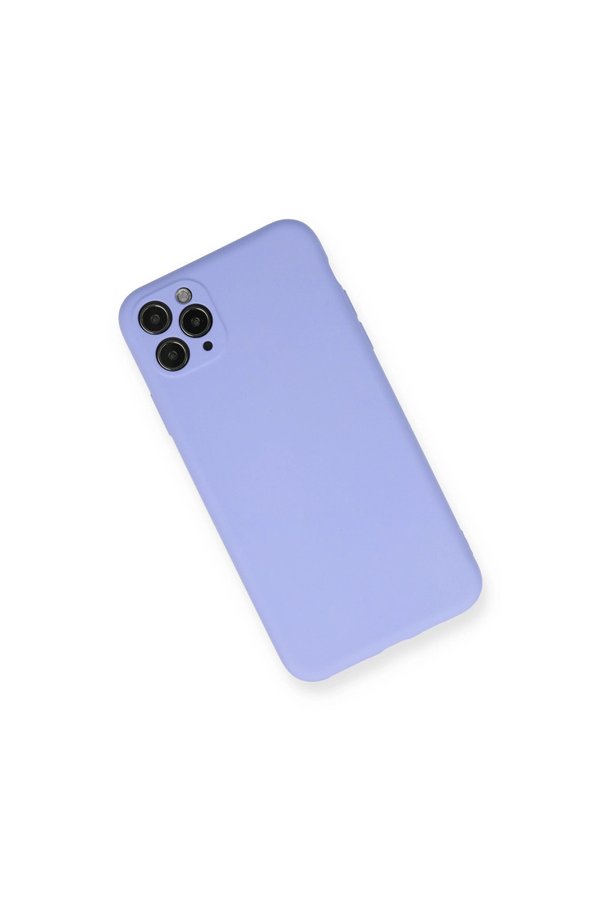 Evimdeyokyok Apple İphone 11 Pro Max Kılıf Nano İçi Kadife Silikon - Lila