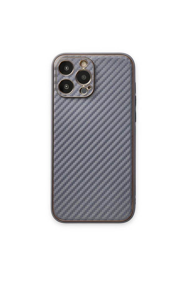 Evimdeyokyok Apple İphone 13 Pro Max Kılıf Coco Karbon Silikon - Gri