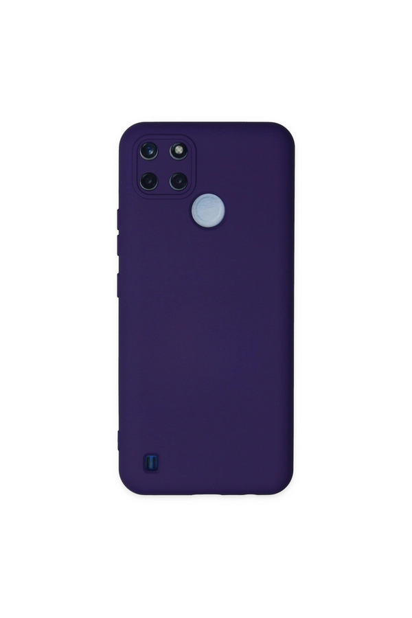 Evimdeyokyok Realme C25Y Kılıf Nano İçi Kadife Silikon - Mor