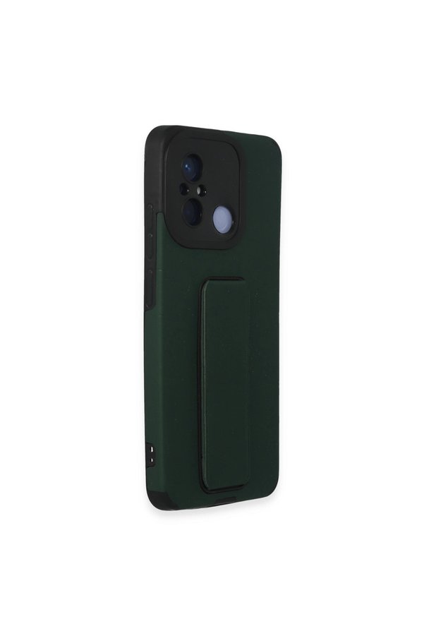 Evimdeyokyok Xiaomi Redmi 12C Kılıf Mega Standlı Silikon - Yeşil