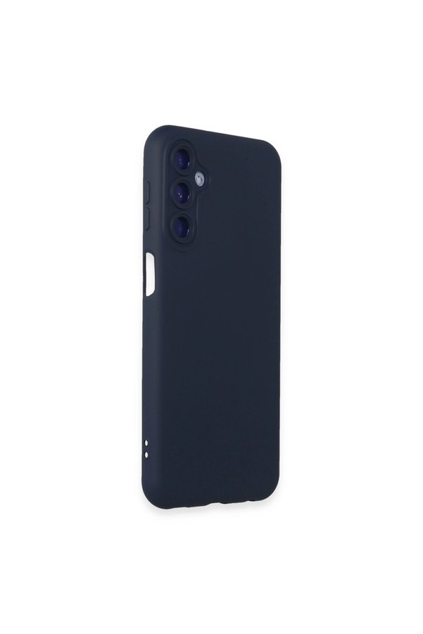 Evi̇mdeyokyok Samsung Galaxy M34 5G Kılıf Nano İçi̇ Kadi̇fe Si̇li̇kon - Laci̇vert