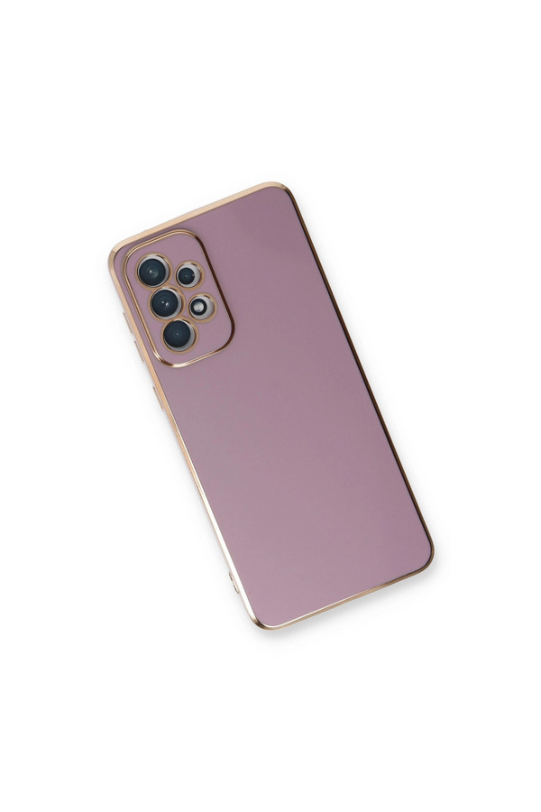 Evimdeyokyok Samsung Galaxy A33 5G Kılıf Volet Silikon - Mor