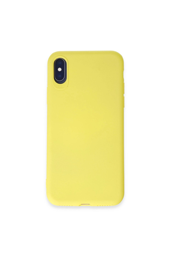 Evimdeyokyok Apple İphone X Kılıf First Silikon - Sarı
