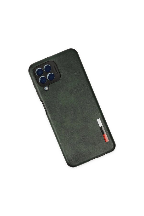 Evimdeyokyok Samsung Galaxy M33 Kılıf Loop Deri Silikon - Yeşil
