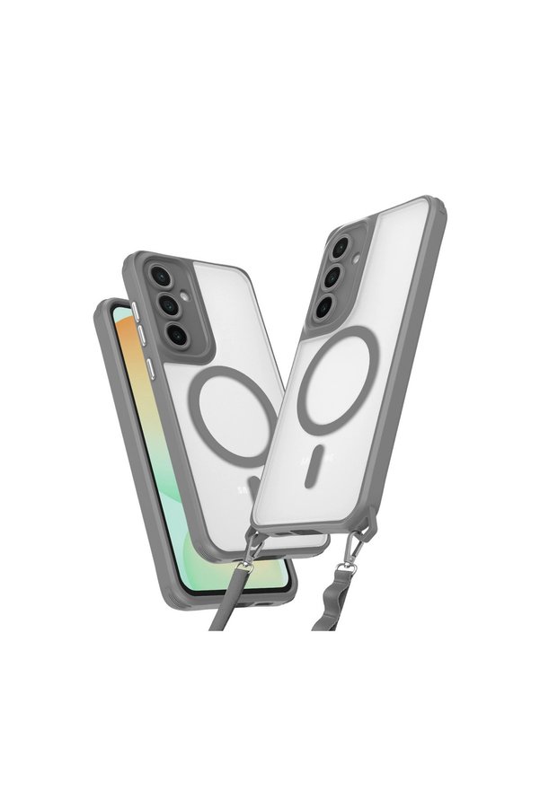 Evimdeyokyok Samsung Galaxy S25 Kılıf Enka Magsafe Silikon Kılıf - Titan Gri