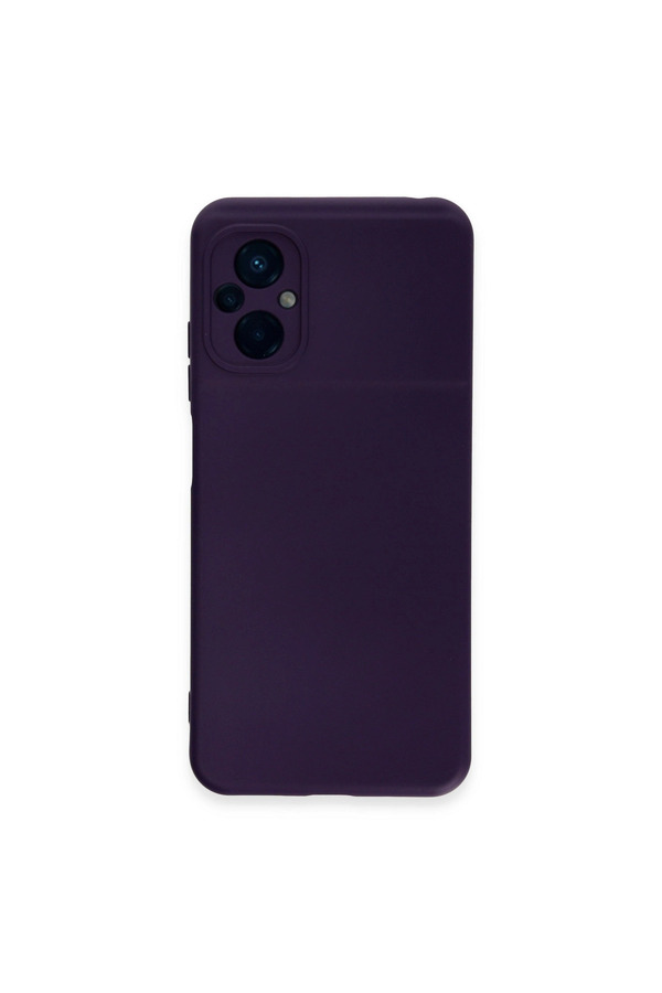 Evimdeyokyok Xiaomi Poco M5 Kılıf Nano İçi Kadife Silikon - Mor