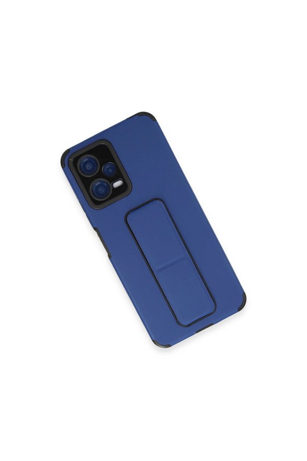 Evimdeyokyok Xiaomi Poco X5 5G Kılıf Mega Standlı Silikon - Mavi