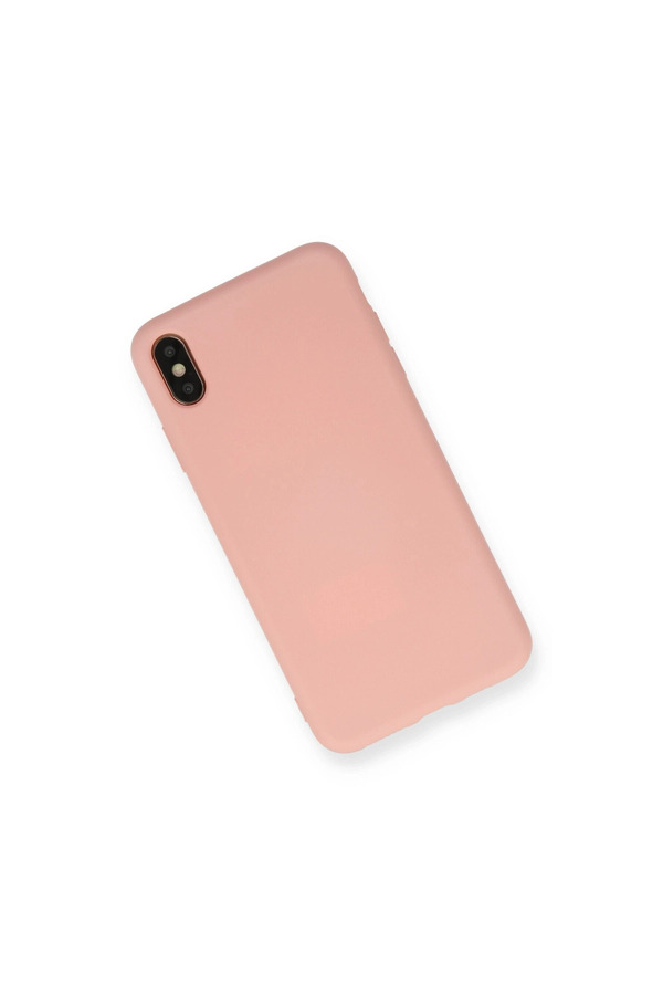 Evimdeyokyok Apple İphone Xs Max Kılıf Nano İçi Kadife Silikon - Pudra