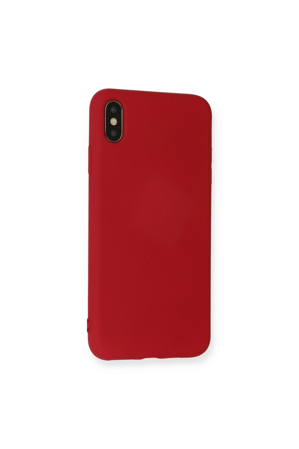 Evimdeyokyok Apple İphone Xs Max Kılıf Nano İçi Kadife Silikon - Kırmızı