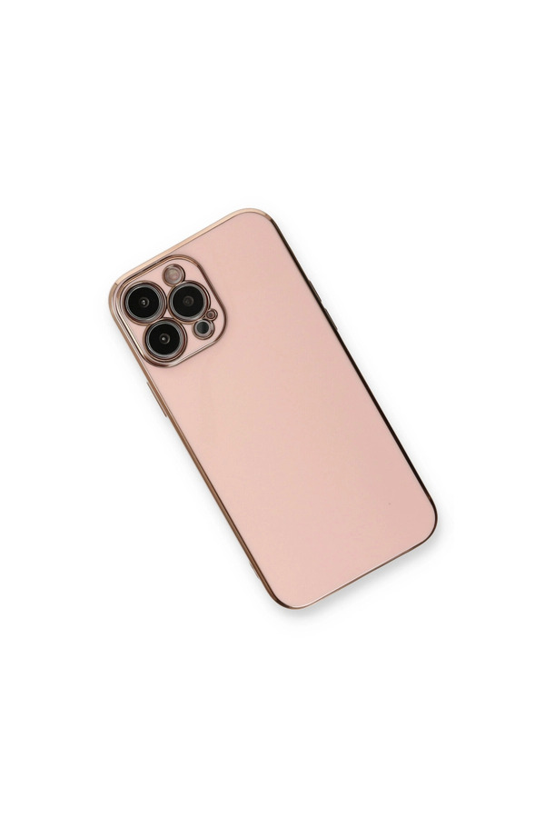 Evimdeyokyok Apple İphone 13 Pro Max Kılıf Volet Silikon - Pembe