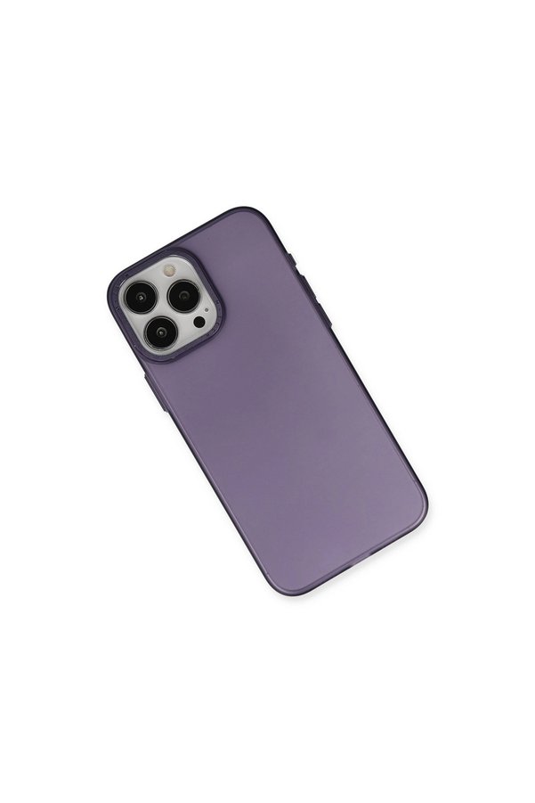 Evimdeyokyok Apple İphone 15 Pro Kılıf Modos Metal Kapak - Derin Mor