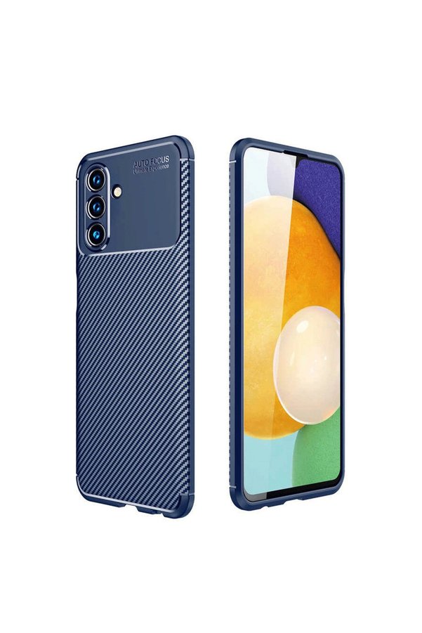 Evimdeyokyok Samsung Galaxy A56 Kılıf Auto Focus Karbon Kapak - Lacivert