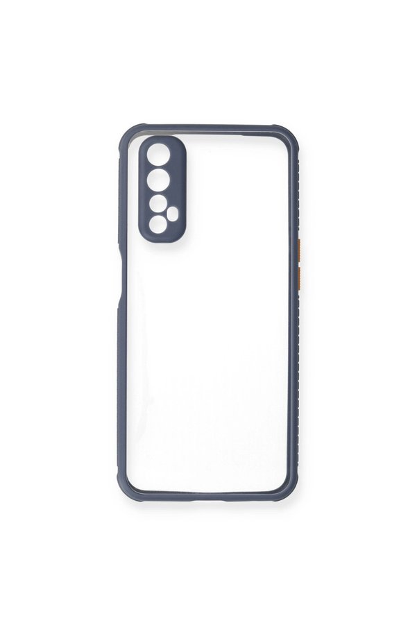 Evimdeyokyok Realme 7 Kılıf Miami Şeffaf Silikon - Gri