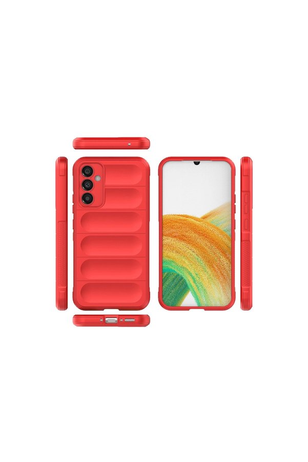 Evimdeyokyok Samsung Galaxy M34 5G Kılıf Optimum Silikon - Kırmızı