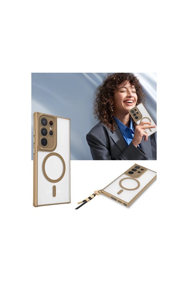 Evi̇mdeyokyok Samsung Galaxy S25 Ultra Kılıf Enka Magsafe Si̇li̇kon Kılıf - Şeffaf