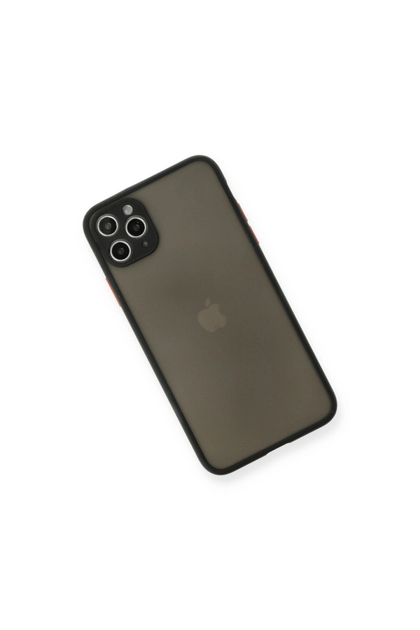 Evi̇mdeyokyok Apple İphone 11 Pro Max Kılıf Montreal Si̇li̇kon Kapak - Si̇yah