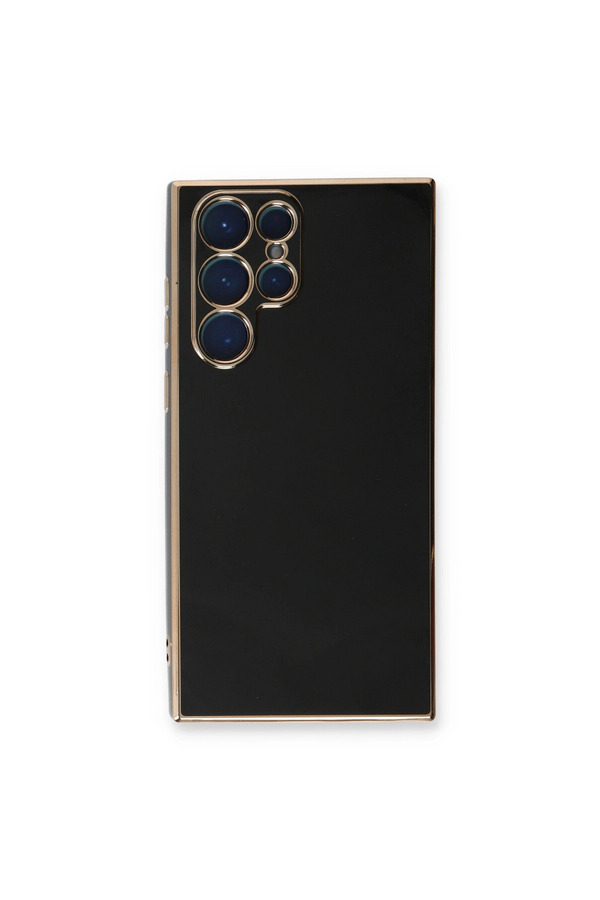Evimdeyokyok Samsung Galaxy S22 Ultra Kılıf Volet Silikon - Siyah