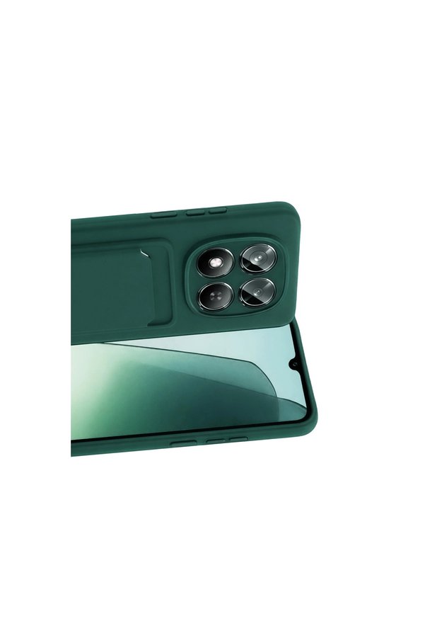 Evimdeyokyok Xiaomi Redmi Note 15 4G Kelvin Kartvizitli Silikon - Koyu Yeşil