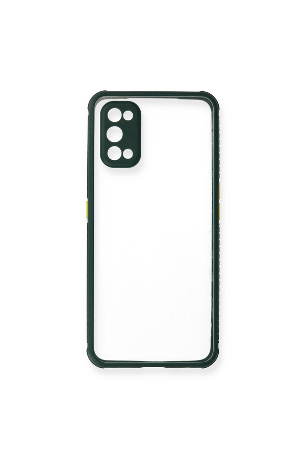 Evimdeyokyok Realme 7 Pro Kılıf Miami Şeffaf Silikon - Koyu Yeşil