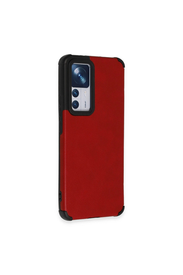 Evimdeyokyok Xiaomi Mi 12T Kılıf Loop Deri Silikon - Kırmızı