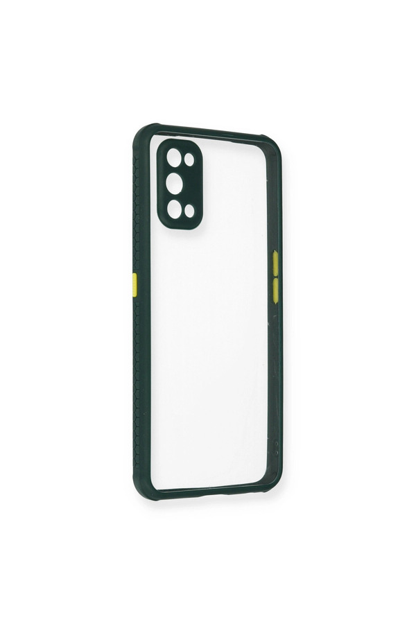 Evimdeyokyok Realme 7 Pro Kılıf Miami Şeffaf Silikon - Koyu Yeşil