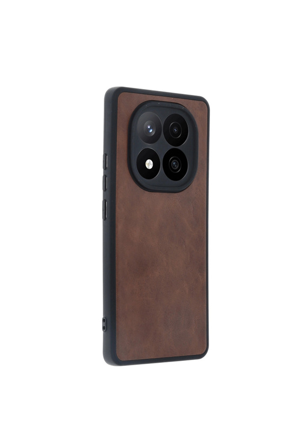 Evimdeyokyok Xiaomi Redmi Note 14 Pro 5G Kılıf Aras Deri Kapak - Taba