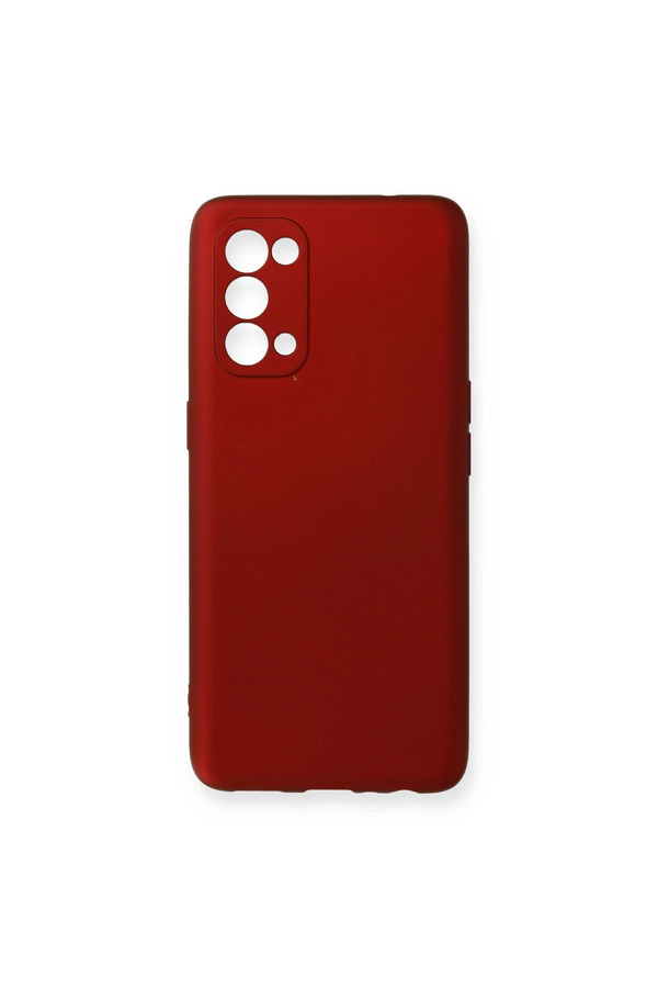 Evimdeyokyok Oppo Reno 5 Pro Kılıf First Silikon - Bordo