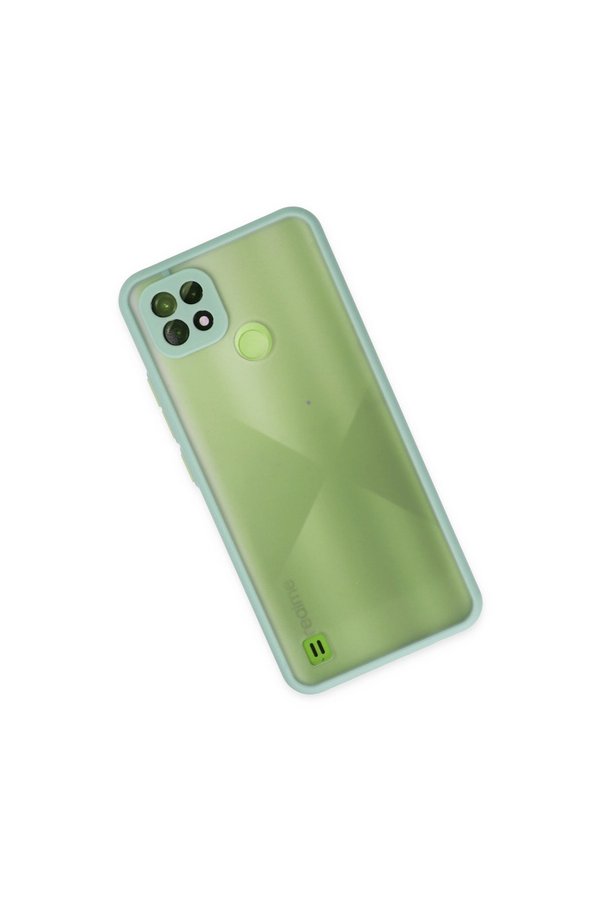 Evimdeyokyok Realme C21 Kılıf Montreal Silikon Kapak - Turkuaz