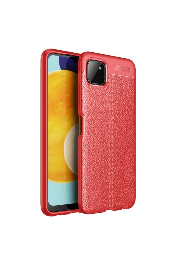 Evimdeyokyok Samsung Galaxy A22 Kılıf Auto Focus Kapak - Kırmızı