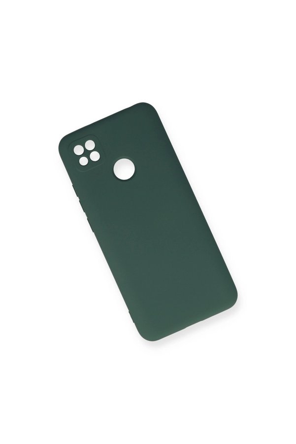Evimdeyokyok Xiaomi Redmi 9C Kılıf Nano İçi Kadife Silikon - Koyu Yeşil