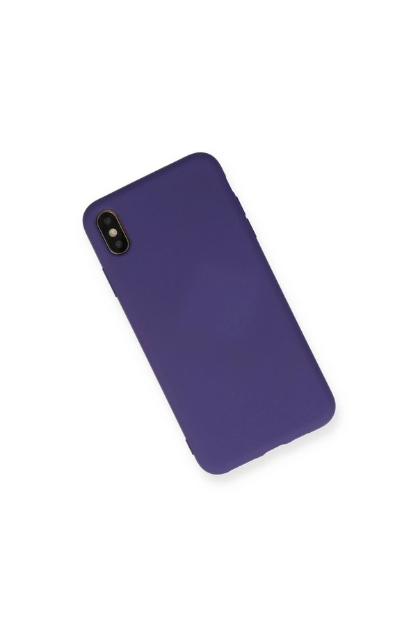 Evimdeyokyok Apple İphone Xs Max Kılıf Nano İçi Kadife Silikon - Mor