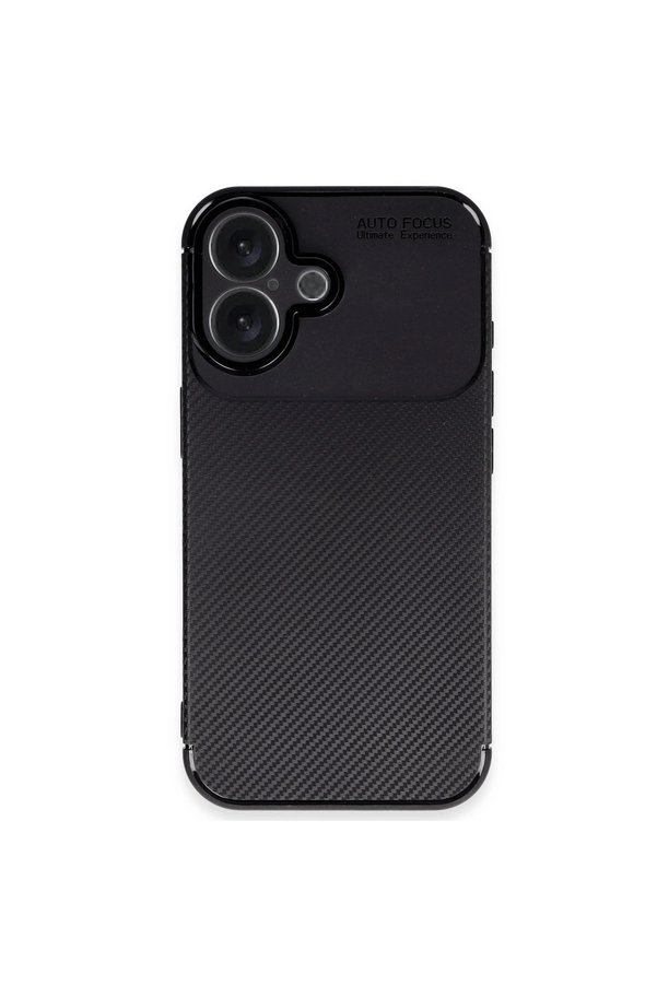 Evimdeyokyok Apple İphone 16 Plus Kılıf Auto Focus Karbon Kapak - Siyah