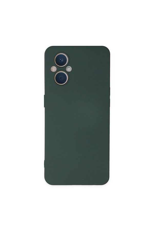 Evimdeyokyok Oppo Reno 7 Lite Kılıf Nano İçi Kadife Silikon - Koyu Yeşil