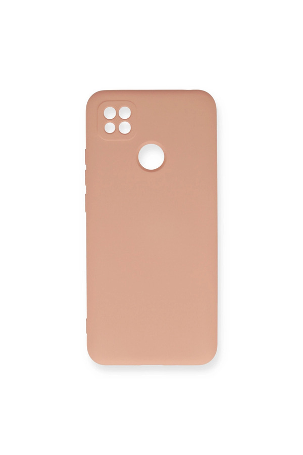 Evimdeyokyok Xiaomi Redmi 9C Kılıf Nano İçi Kadife Silikon - Pudra