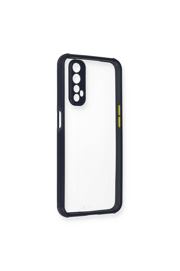 Evimdeyokyok Realme 7 Kılıf Miami Şeffaf Silikon - Lacivert