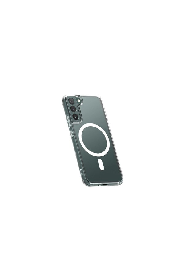 Evimdeyokyok Samsung Galaxy S22 Plus Kılıf Magneticsafe Şeffaf Silikon - Şeffaf